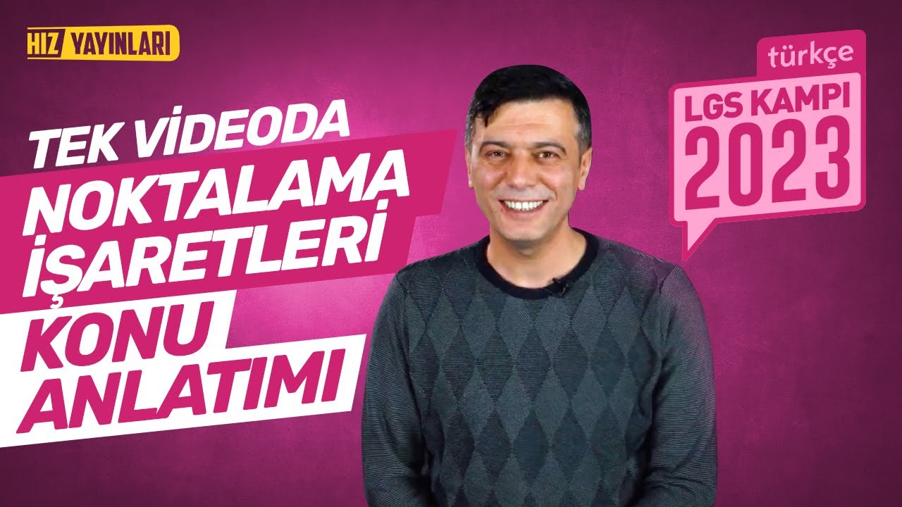 TEK VİDEODA HALLET! 8. Sınıf Türkçe Noktalama İşaretleri Full Konu Anlatımı: LGS 2023 Genel Tekrar