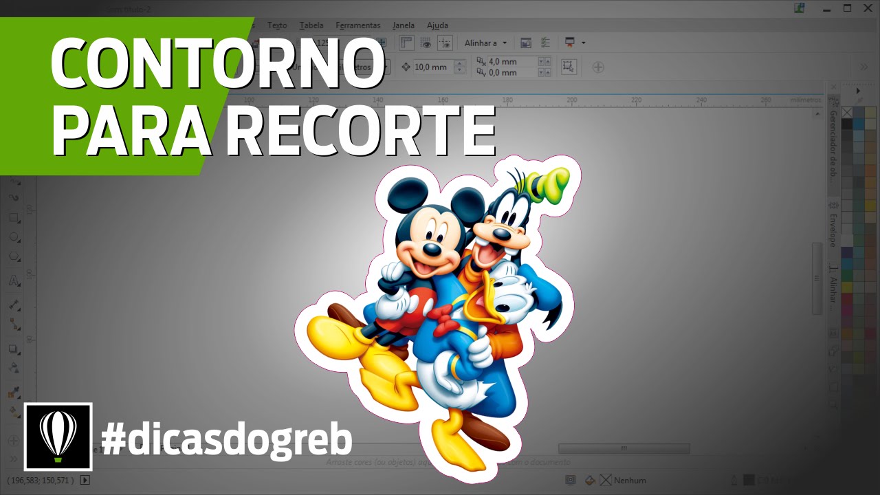 CorelDRAW - Contorno para Recorte em Imagens #dicasdogreb