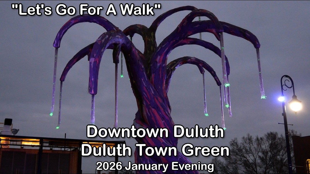 Evening Walk at Duluth Town Green & Downtown Duluth, GA | Let’s Go for a Walk (January 2026)