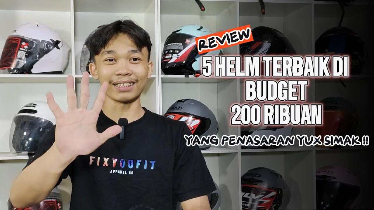 5 HELM TERBAIK DI HARGA 200 RIBUAN