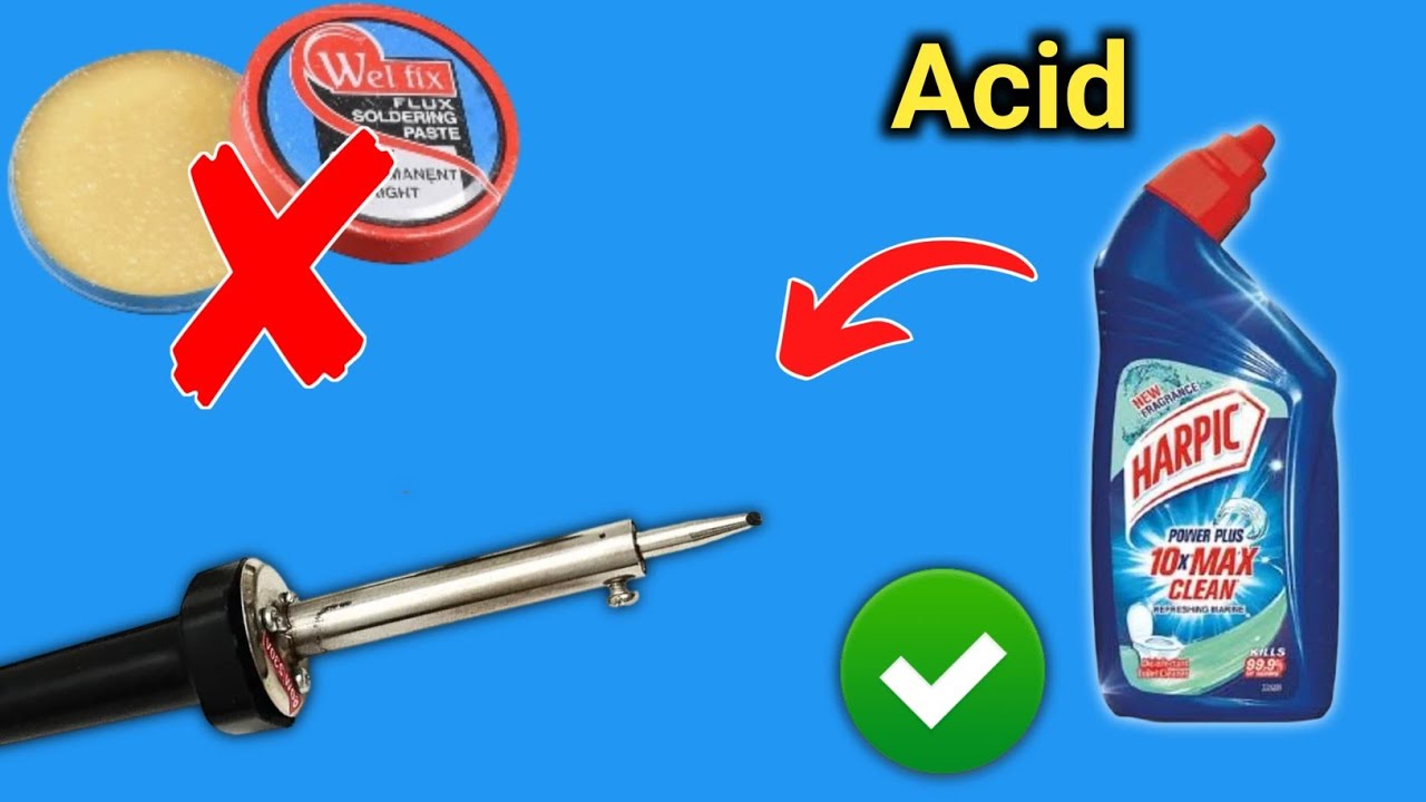 Make Soldering Flux from Tolit Cleaner Acid at Home?