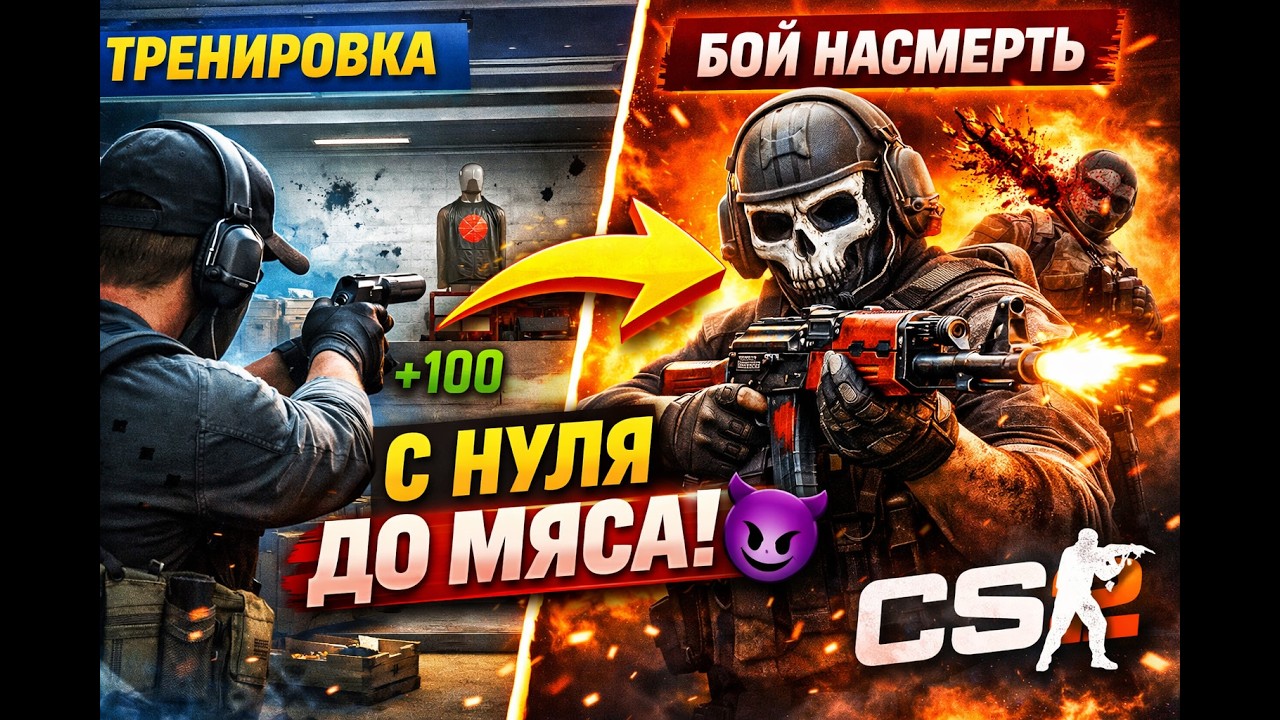 С НУЛЯ ДО МЯСА в CS2 😈 | Тренировка → Бой насмерть