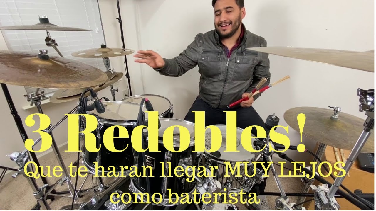 Clase de batería! 3 redobles que te harán llegar MUY LEJOS como baterista!
