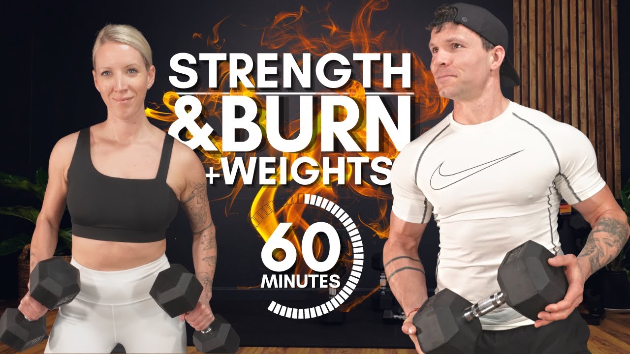 1 HOUR FULL BODY WORKOUT AT HOME | Dumbbells + Bodyweight + Abs