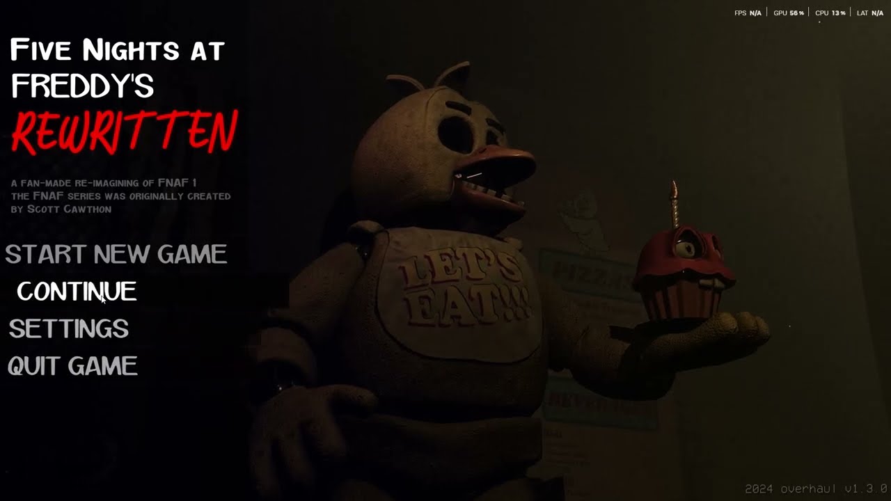 Five Nights at Freddys 1: Rewritten (night 2)