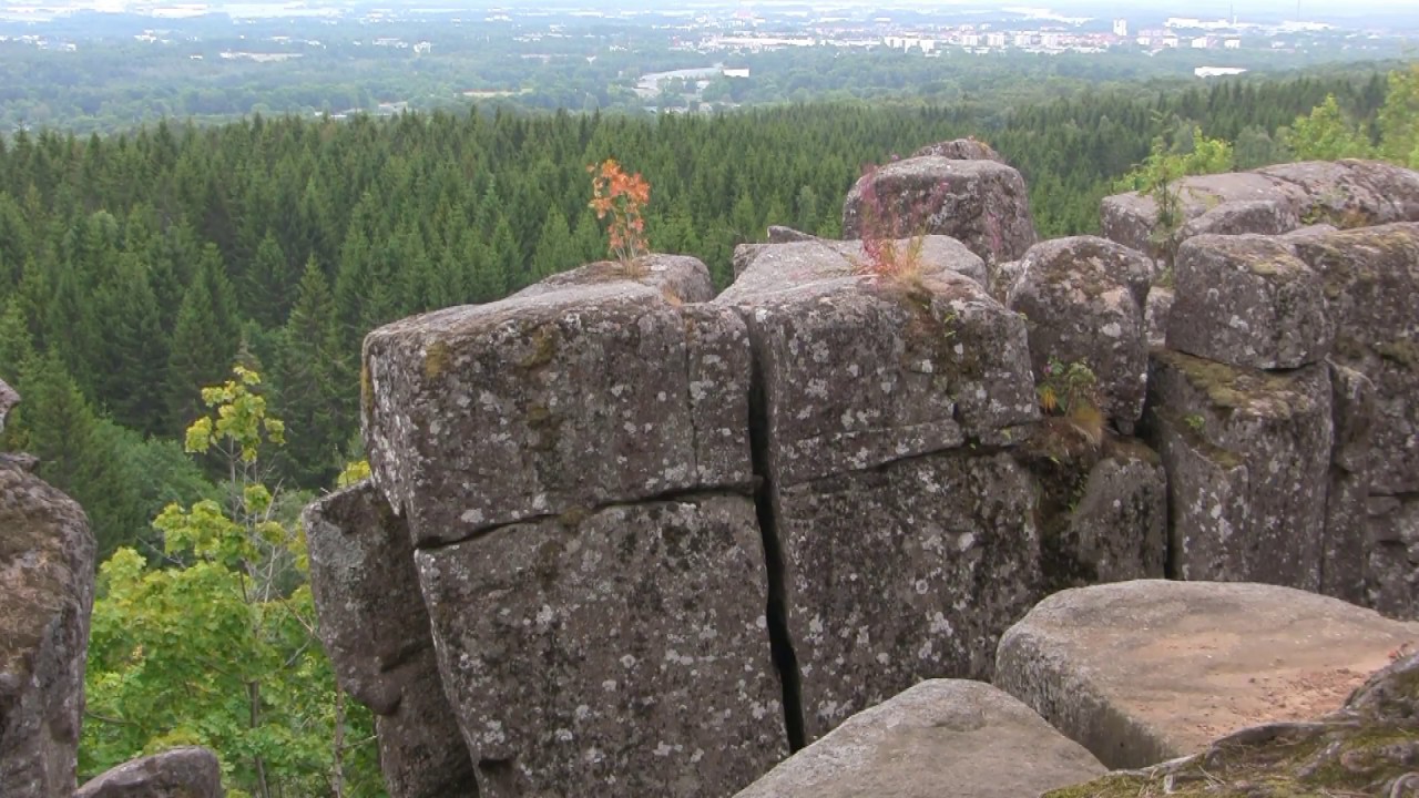 En rundvandring till Ryds grottor i Skövde, Sweden