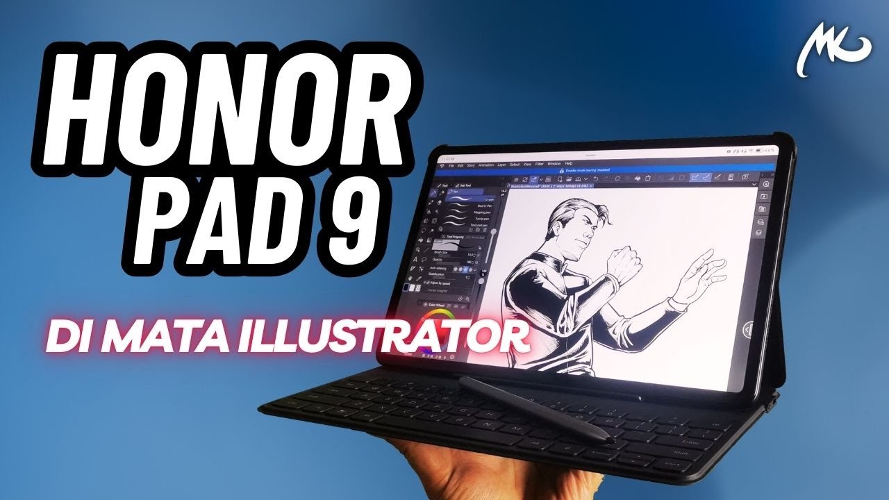 Honor Pad 9 di mata Illustrator