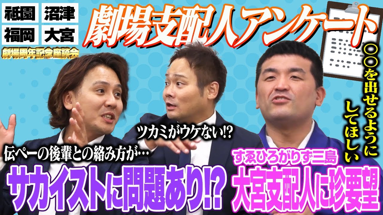 【劇場周年記念座談会 #5】劇場支配人アンケート