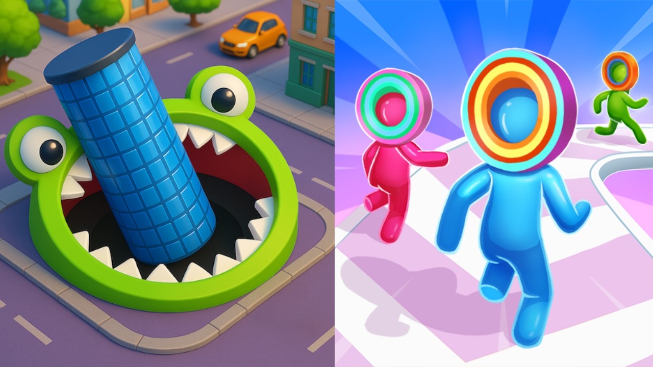 Hole. io vs Layer Man 3D Run & Collect - Max Levels Unlocked Speedrun Gameplay