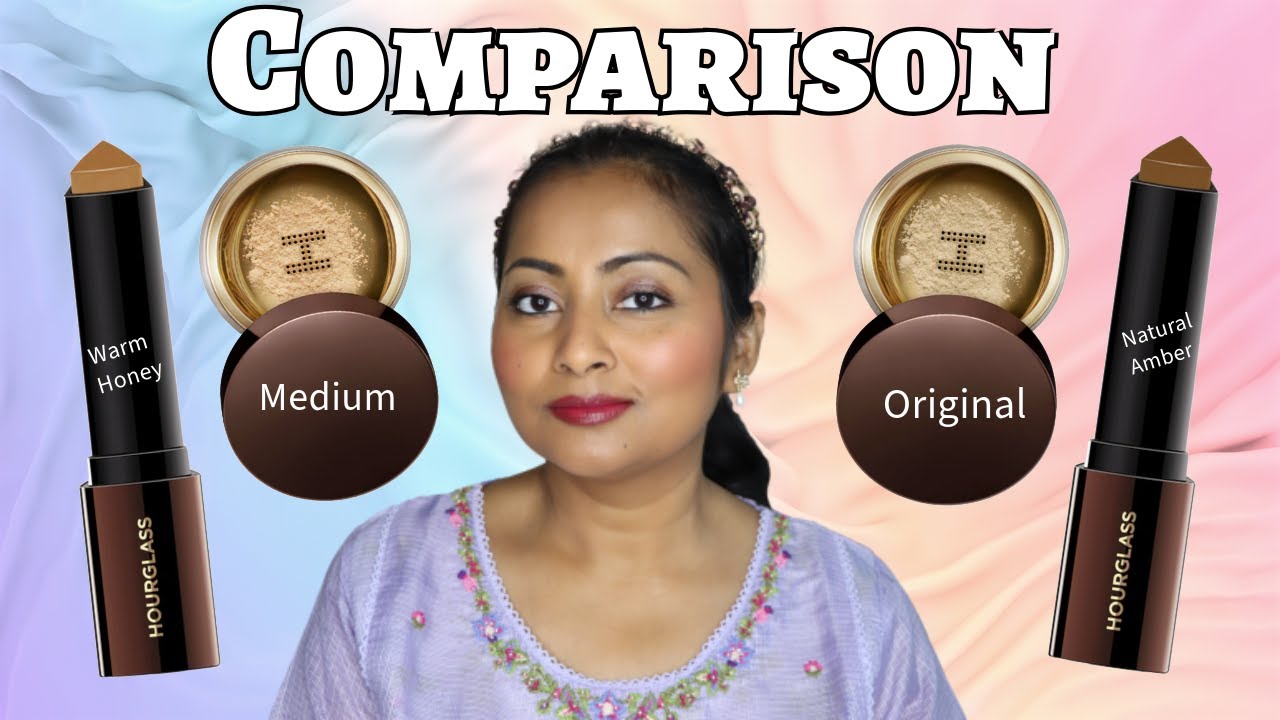 Hourglass Veil Translucent Setting Powder Comparison & Vanish Stick Foundation, Review | Brown Skin