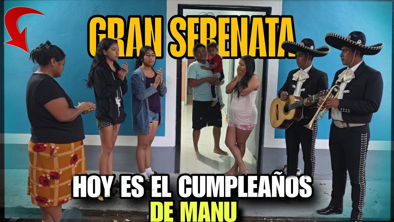 YOVA Le Hiz0 Seren4ta A MANU Por Su Cumpleaños🥳Con MARIACHIS Llegaron Todo El Grupo En Buena Mañana😱