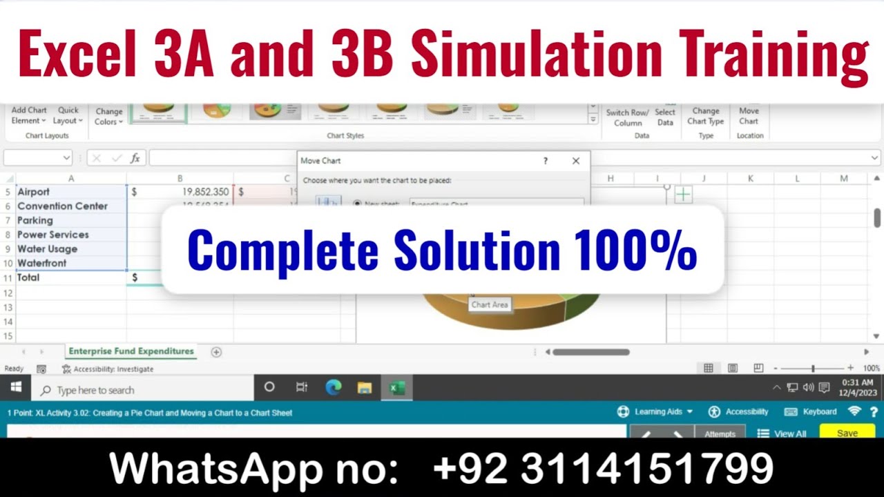 Excel 3A and 3B Simulation Training #simulationtraining #excelexam #3a&3bexam #3A #3B #myitlabexcel