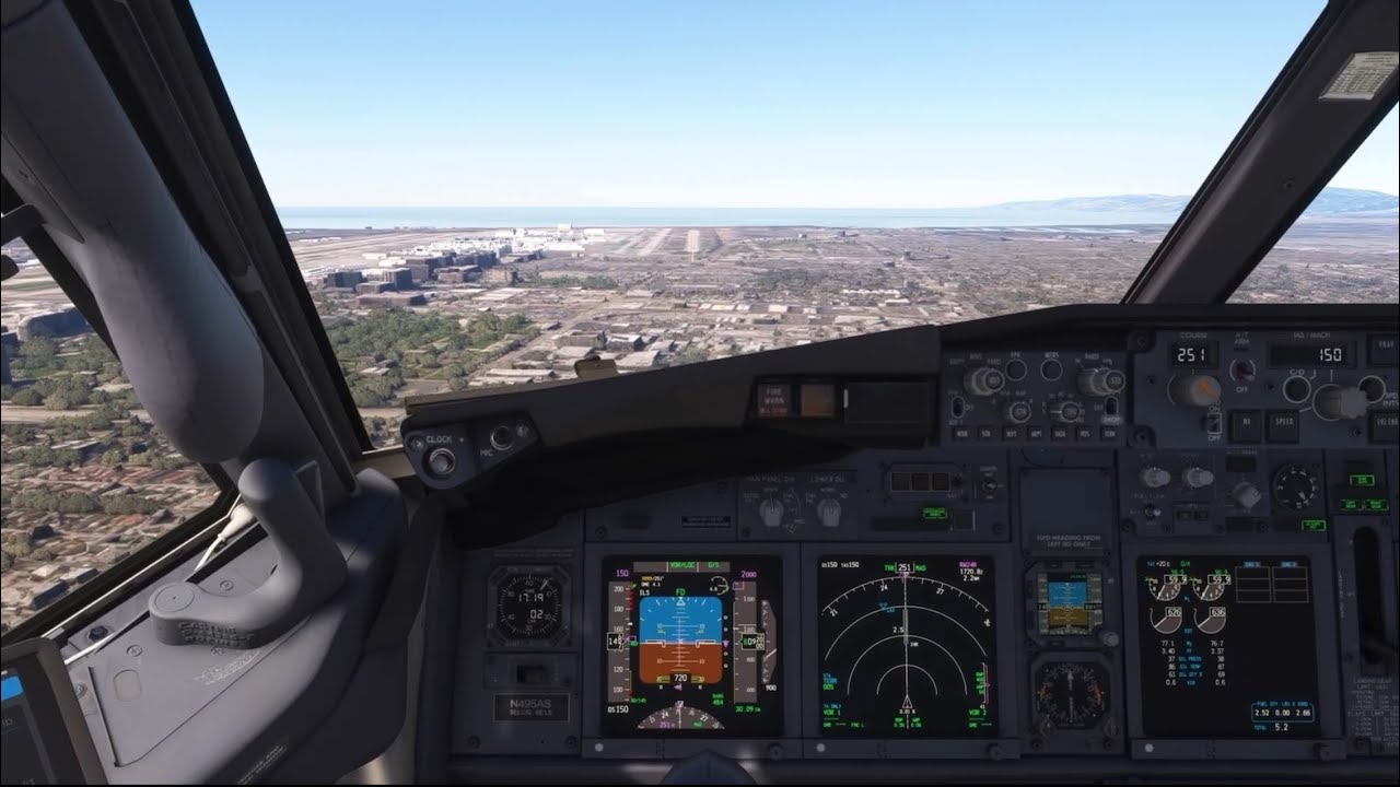 PMDG’s  737-900(ER) Xbox Cloud Gaming KLAX Approach & Landing