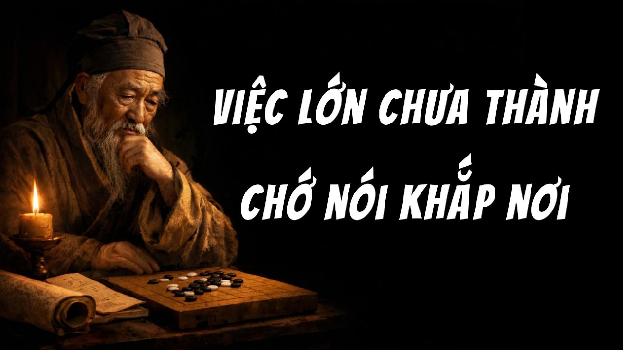 Đừng Khoe Khoang Quá Sớm. Việc Lớn Chưa Thành,Chớ Nói Khắp Nơi | Triết Học Tiền Nhân