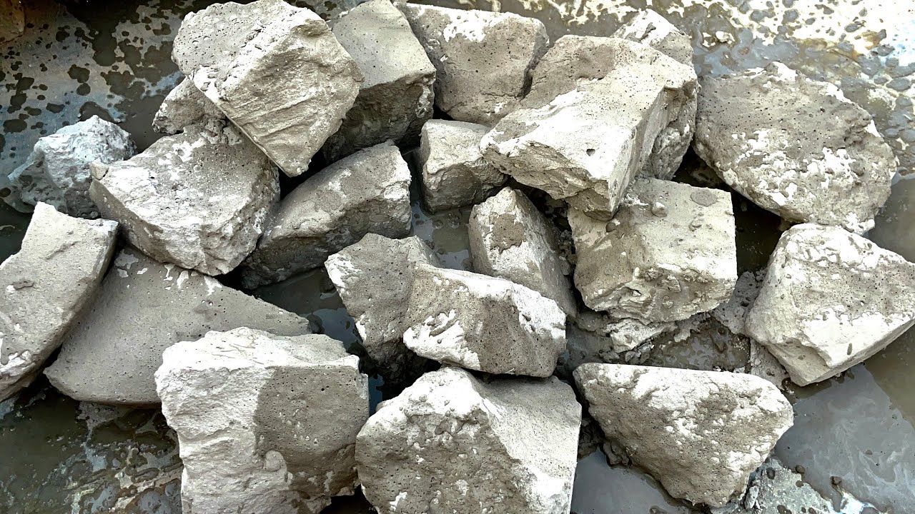 Reuse cement dry floor crumbling |reuse Cement asmr