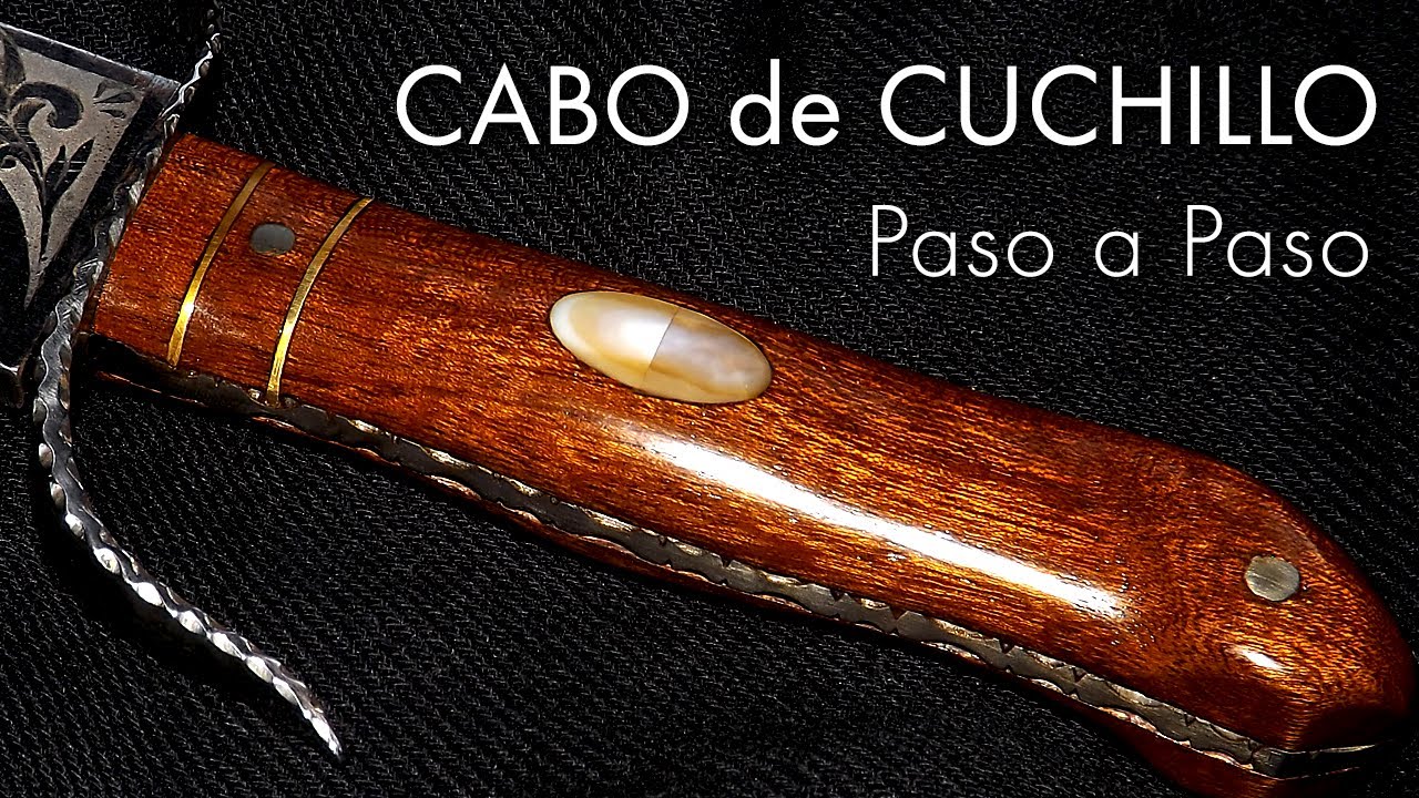 Cómo hacer MANGO de CUCHILLO ✅ Paso a paso. Aprende a hacer cabos y cachas para cuchillos o navajas