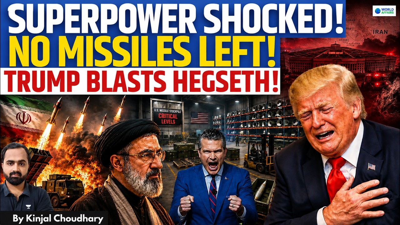 WHY IRAN WAR PAUSED - USA Has No Missiles Left! Trump Slams Hegseth For Keeping Him In Dark! Kinjal