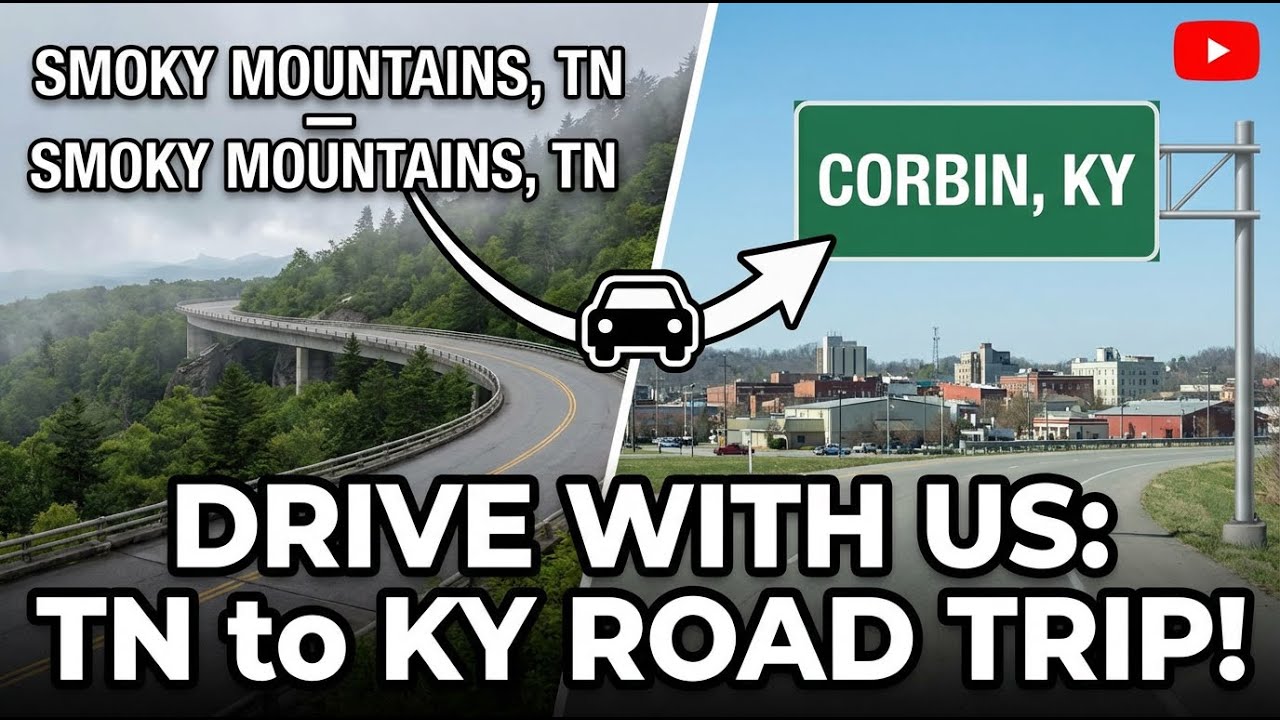 Driving from the Smoky Mountains in Tennessee to Corbin, Kentucky