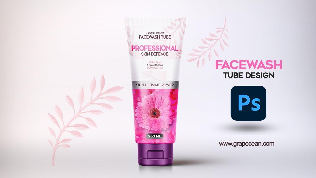 Packaging Graphic Design | Cosmetic Tube | Adobe Photoshop Tutorial