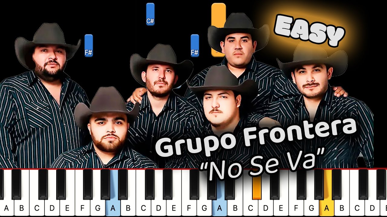 Grupo Frontera No Se Va Piano Tutorial! (Beginner)