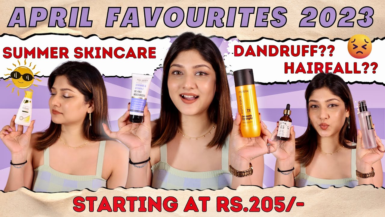 Hairfall? Dandruff?😰 Summer skincare : April Favourites 2023 | Manasi Mau
