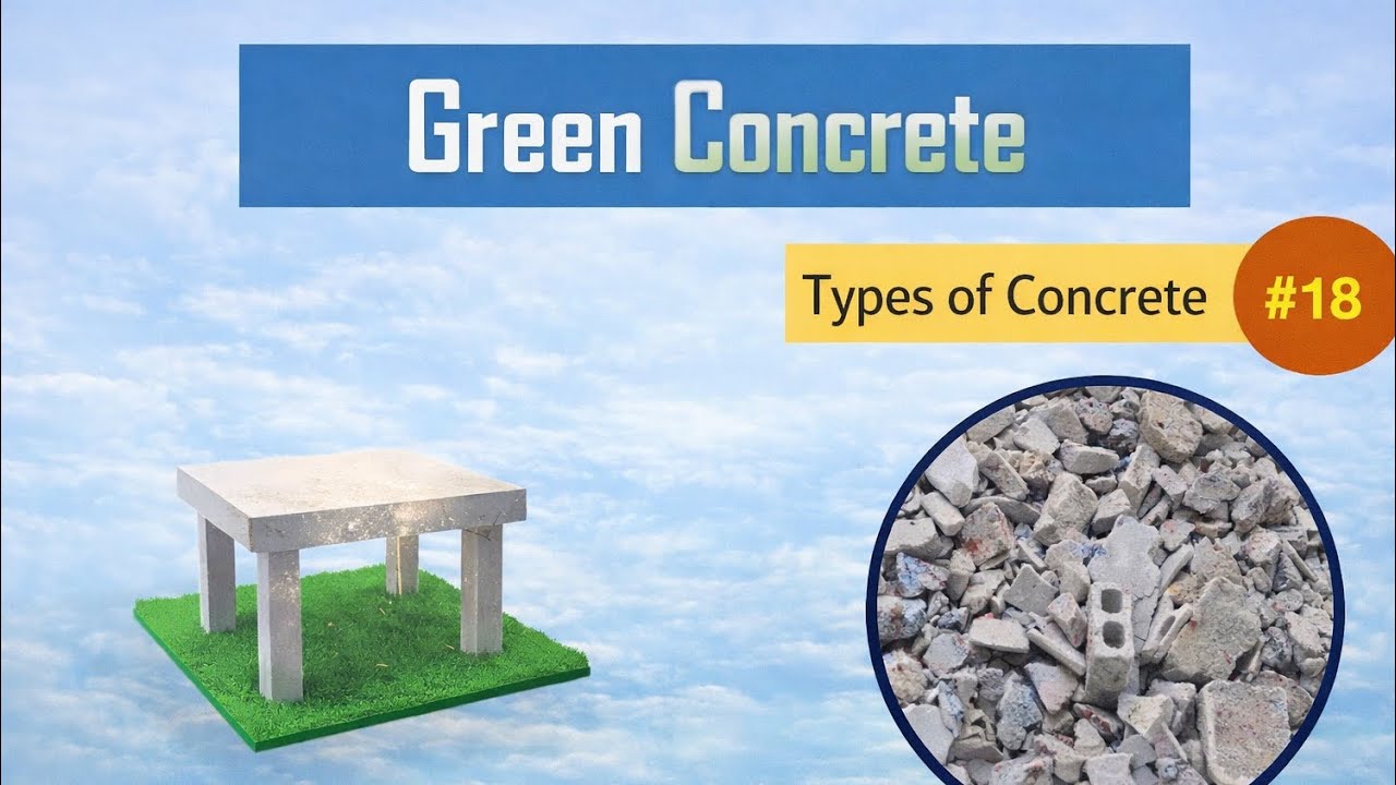 What is Green Concrete? || Types of Concrete #18