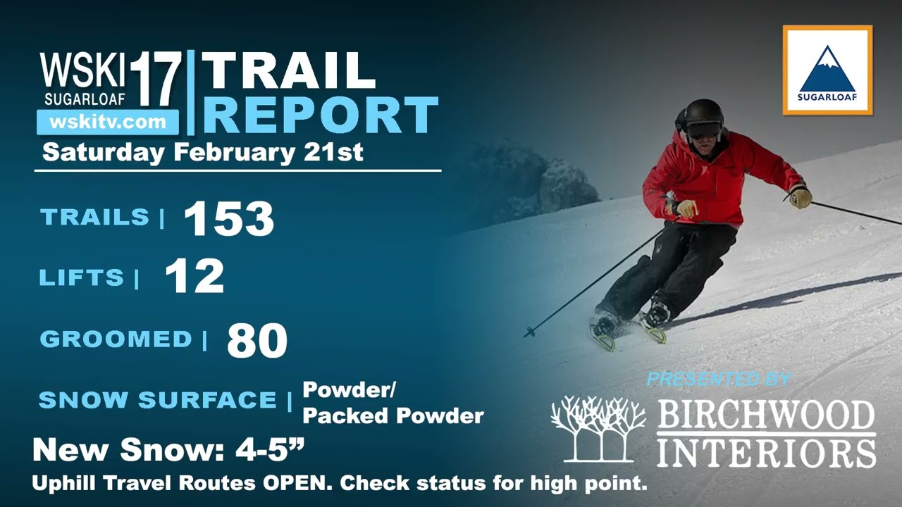 WSKI Latest Local Forecast and Trail Report February 21st, 2026