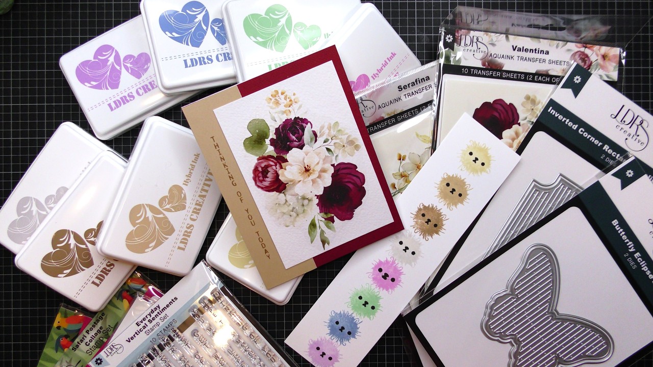 LDRS Creative No Bounds Collection Launch! Aquaink Transfer Sheets Tutorial! So Cool!!!