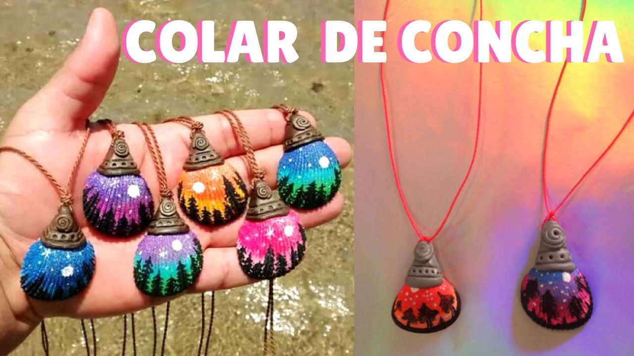 DIY: COLAR DA AMIZADE DE CONCHAS GALAXY | FÁCIL