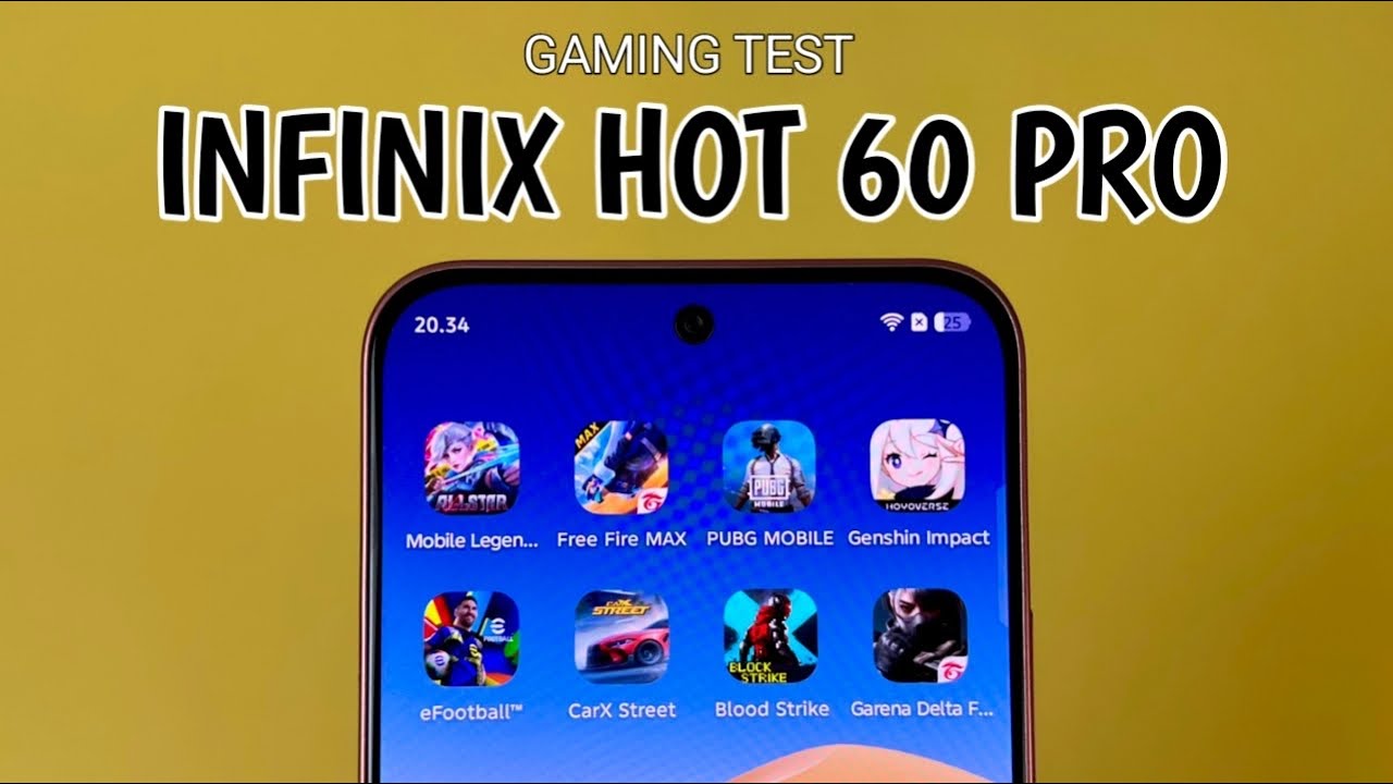SIKSA HELIO G200! Gaming Test Infinix Hot 60 Pro - Tes FPS, Suhu & Baterai!
