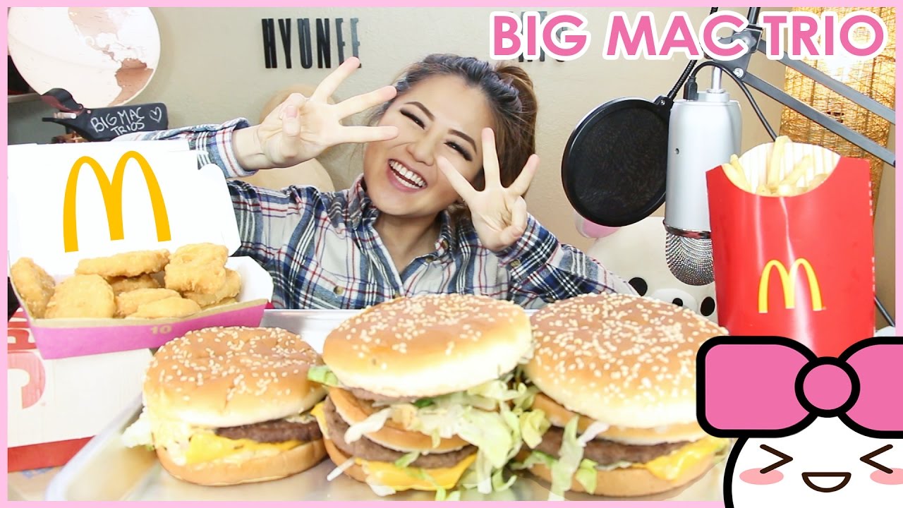 MCDONALD'S BIG MAC, GRAND MAC, and MAC JR | MUKBANG