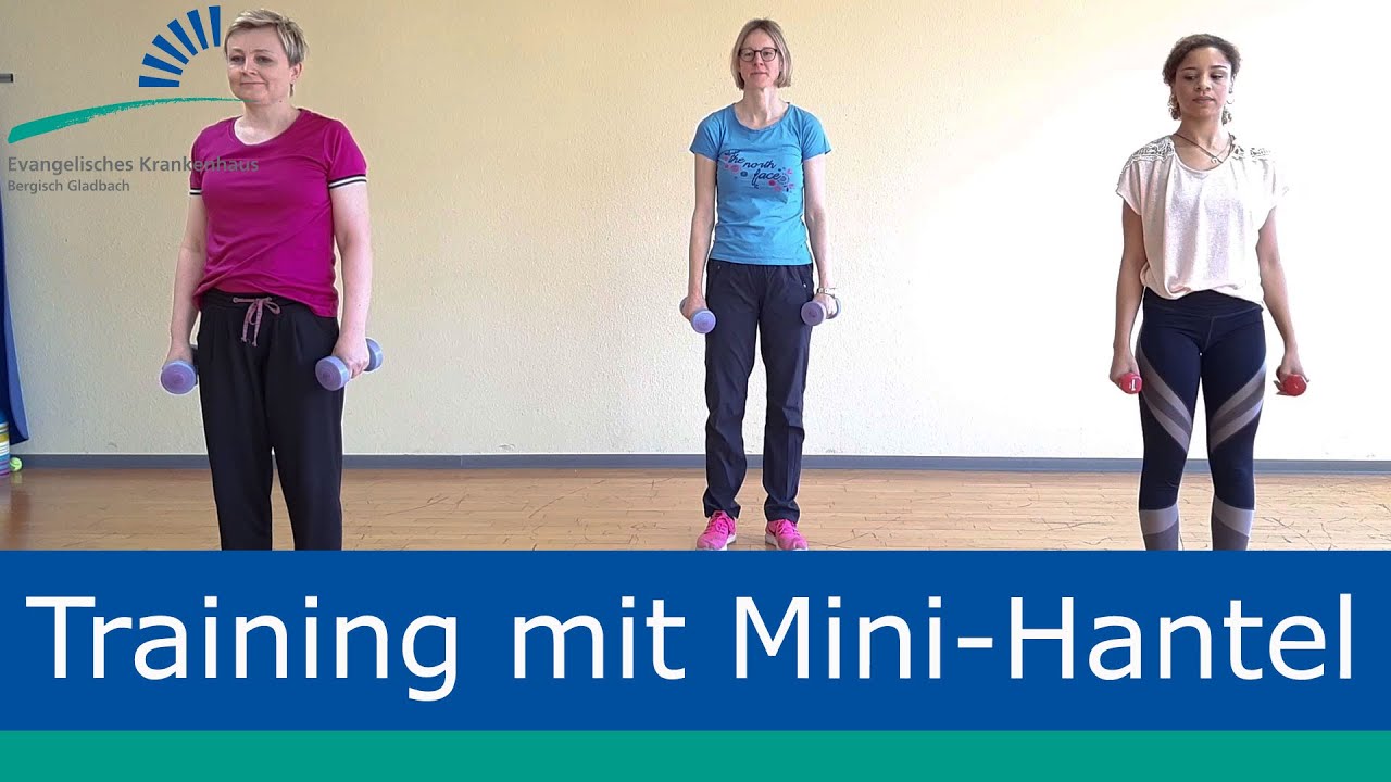 Ambulante Rehabilitation: Training mit Mini-Hantel