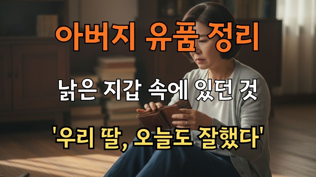 아버지 유품 정리하다 발견한 낡은 지갑, 안에는 딸의 8살 사진 한 장