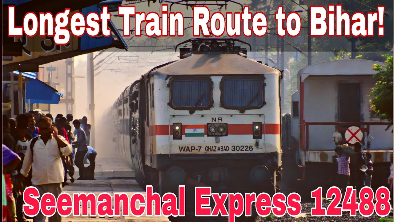 Seemanchal Express 12488 | Delhi to Purnia Full Journey Vlog | Longest Train Route in Bihar