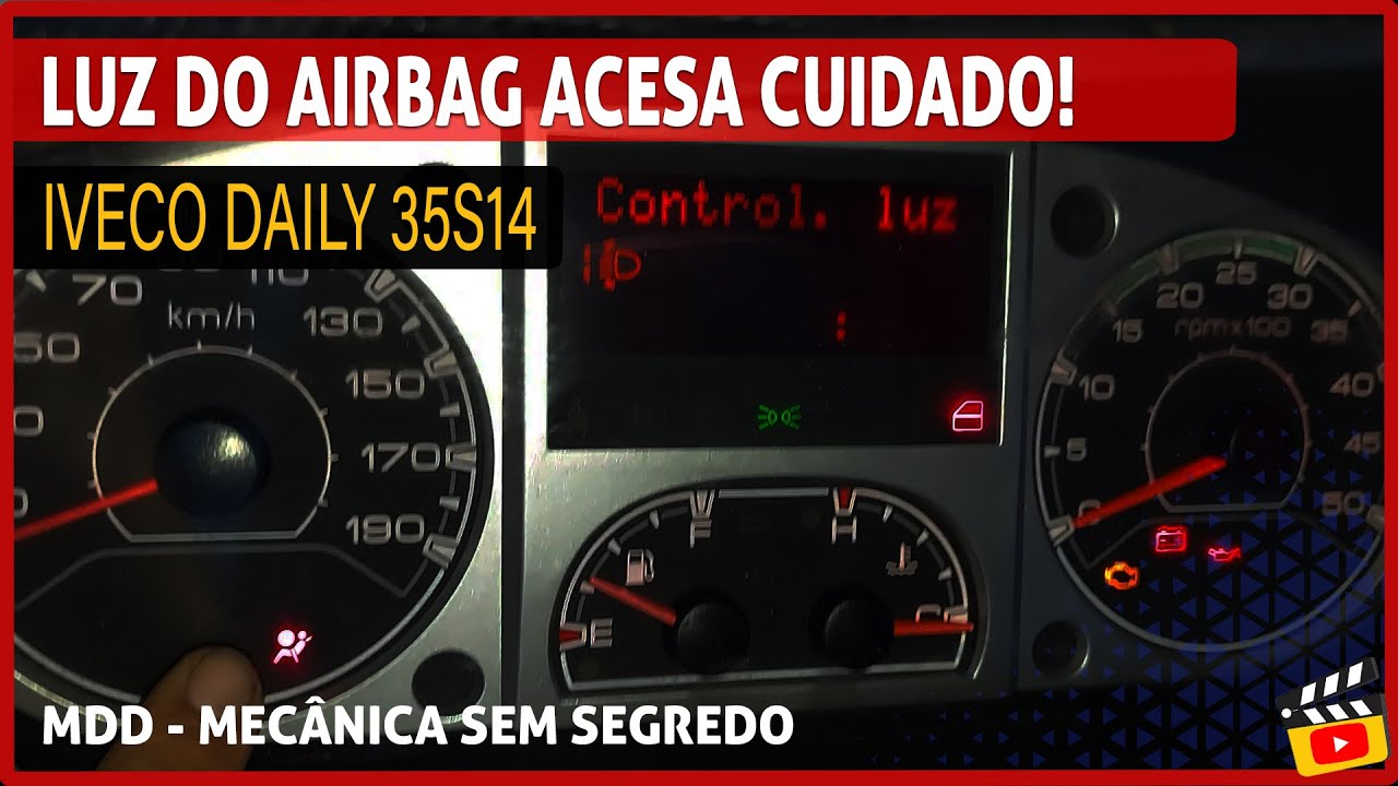 AIRBAG da Iveco Daily com defeito luz acesa no Painel