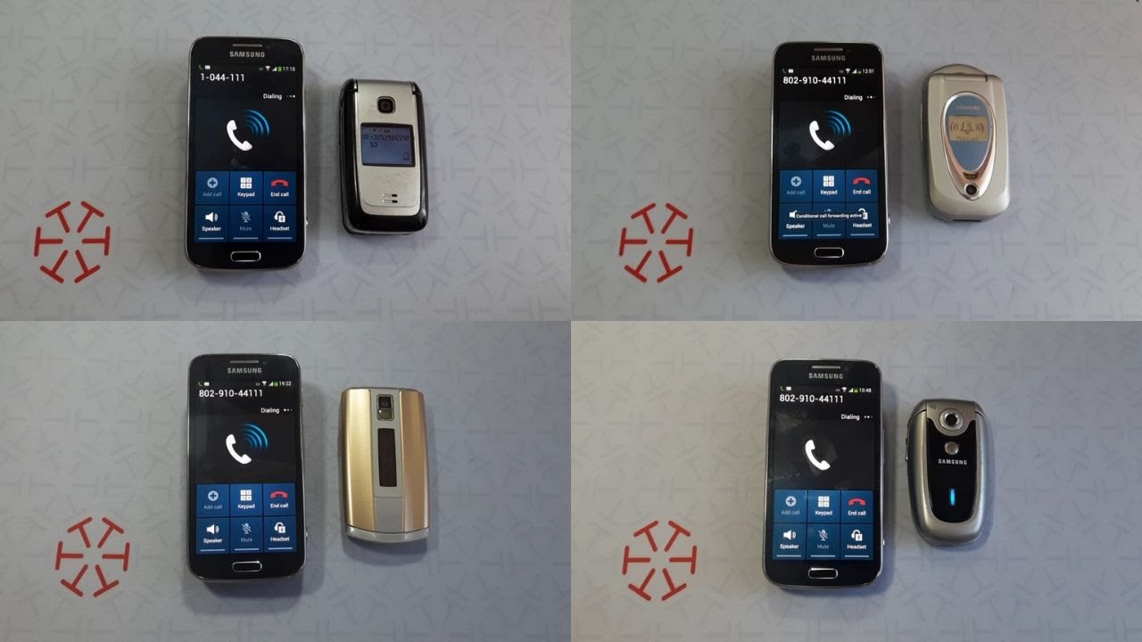My old button flip phones incoming calls