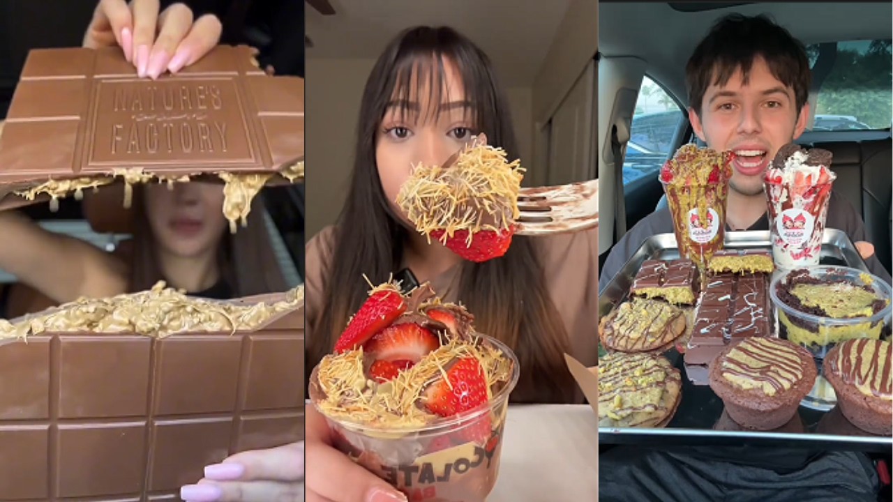 TIKTOK DUBAI CHOCOLATE MUKBANG COMPILATION 5