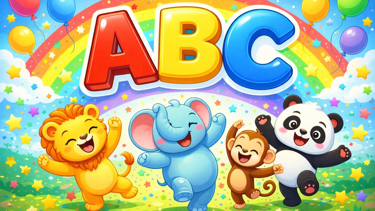“ABC Song with Dancing Animals | Learn Letters A–Z | Fun Kids ”#NurseryRhyme  #ABCSong