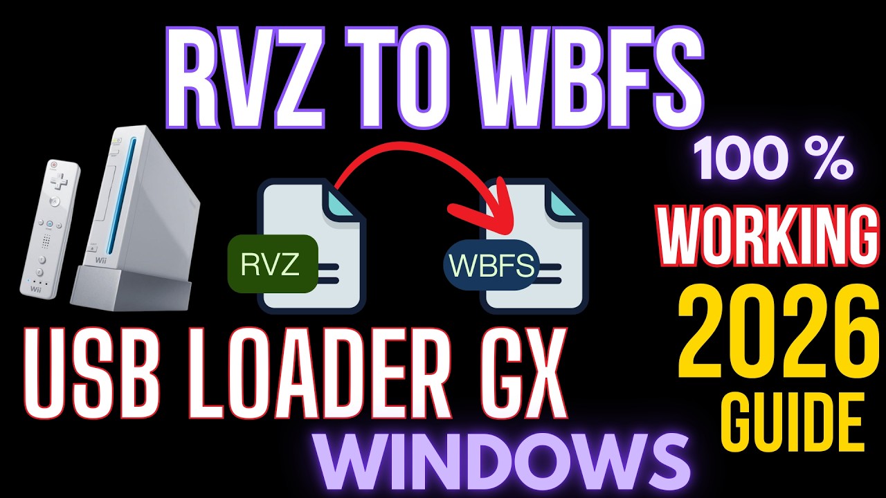 Convert RVZ to WBFS Nintendo | USB GX Loader