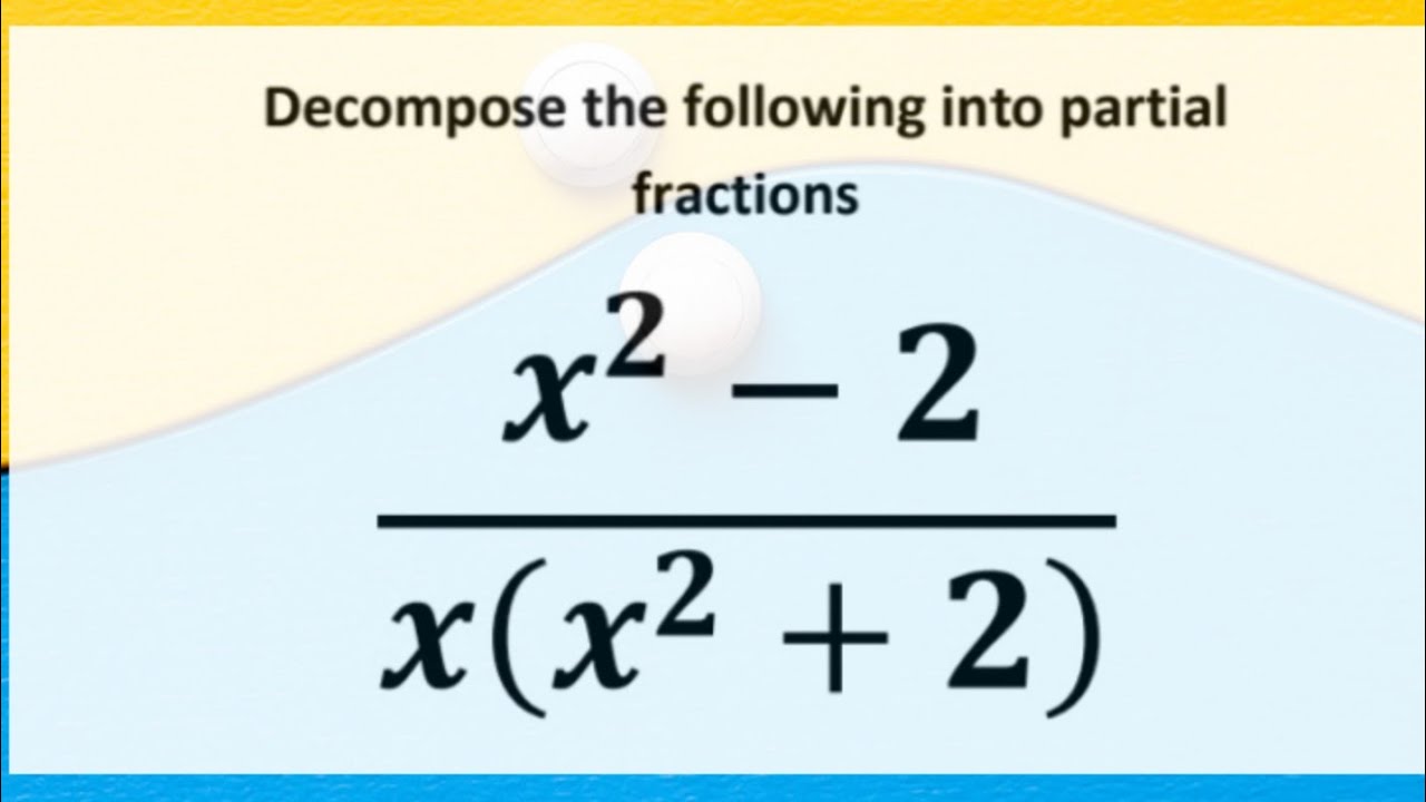 How to decompose algebraic fractions into partial fractions. #basicalgebra #grade12algebra #alevel