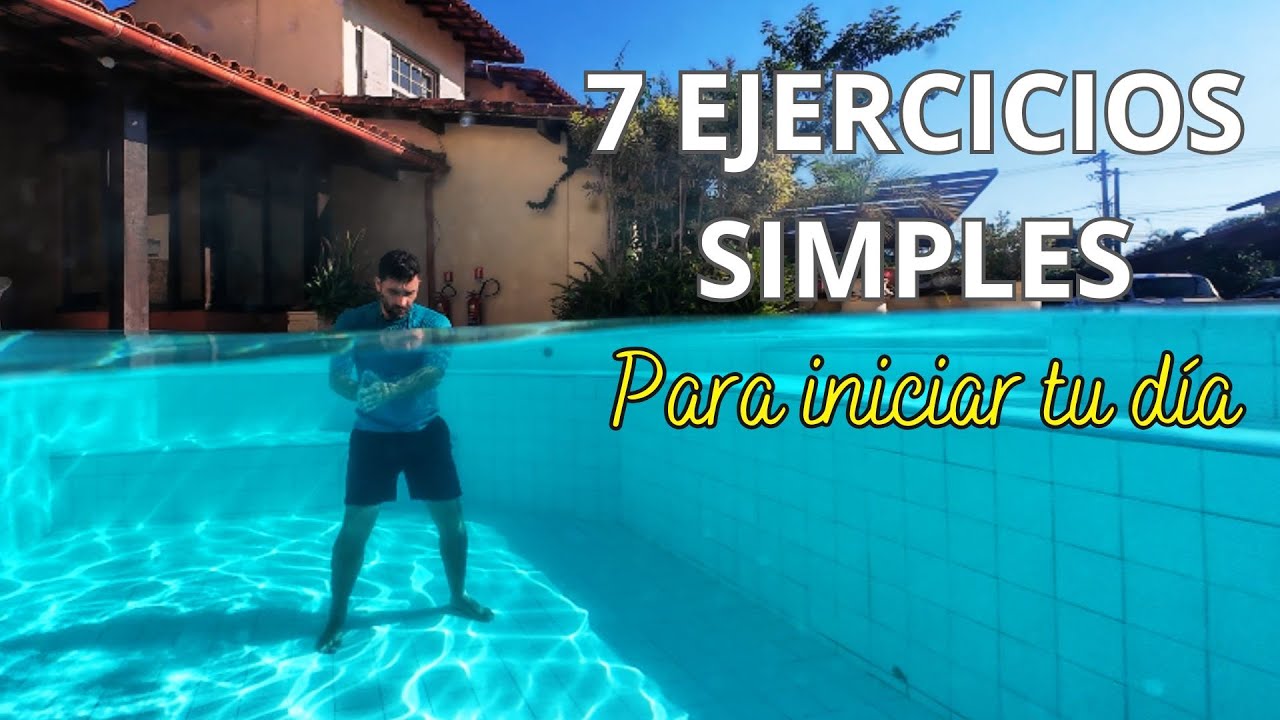 Rutina en PISCINA para ACTIVAR el cuerpo, Ejercicios Simples