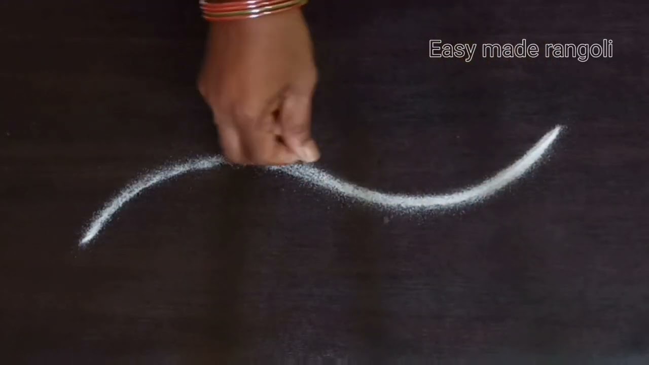15 Easy & simple border rangoli designs #beautiful#trending#sideborders#yt @easymaderangolicreations