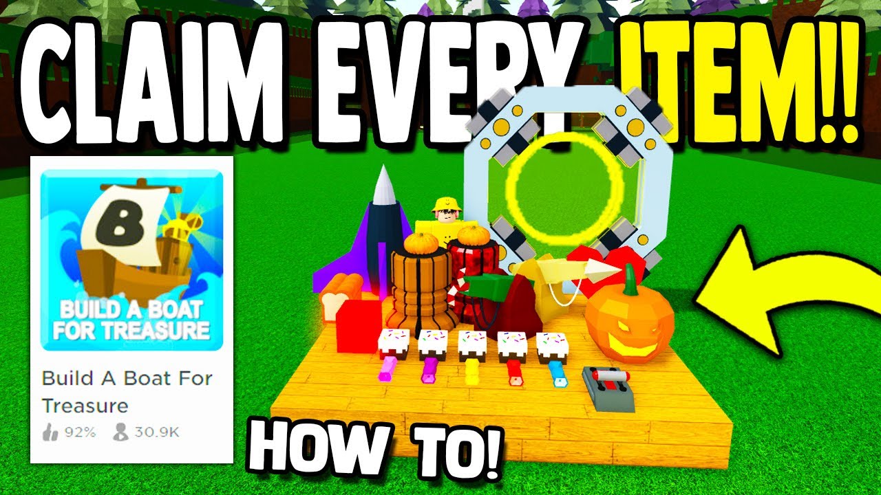 CLAIMING EVERY ITEM!! | Roblox Build a Boat for Treasure