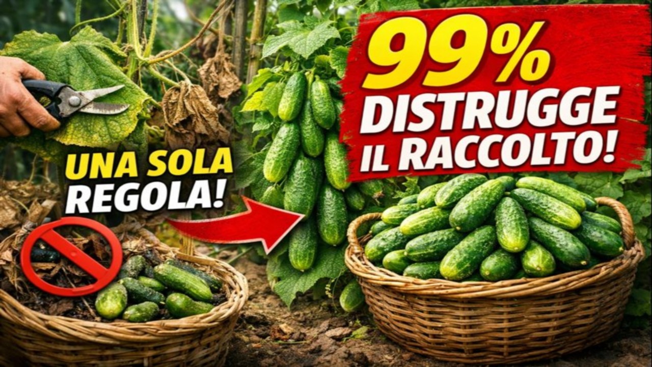BASTA SOLO UNA REGOLA e i cetrioli ti inonderanno di raccolto! Il novantanove per cento (99%) dei g
