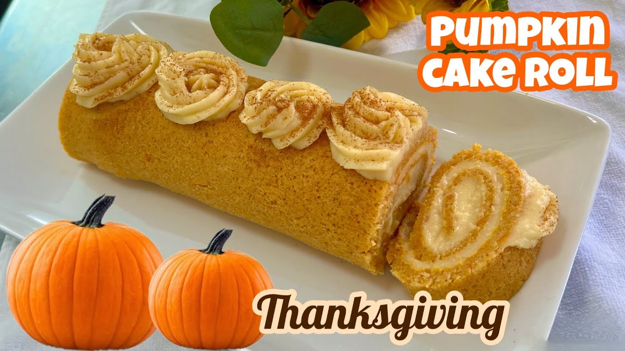 BRAZO GITANO DE CALABAZA y EL SECRETO PARA QUE NO SE QUIEBRE AL ENROLLAR 🦃