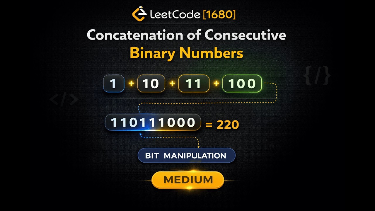 LeetCode 1680 | Concatenation of Consecutive Binary Numbers | Bit Manipulation  | Explained (Python)