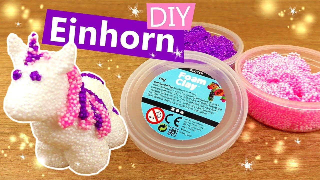 DIY EINHORN aus Wolkenschleim 🦄 Super niedliches Unicorn aus Foam Clay basteln | DIY Kids