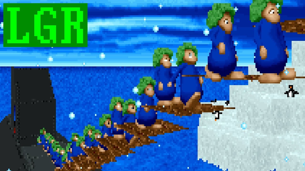 3D Lemmings Winterland 3D for MS-DOS 3D