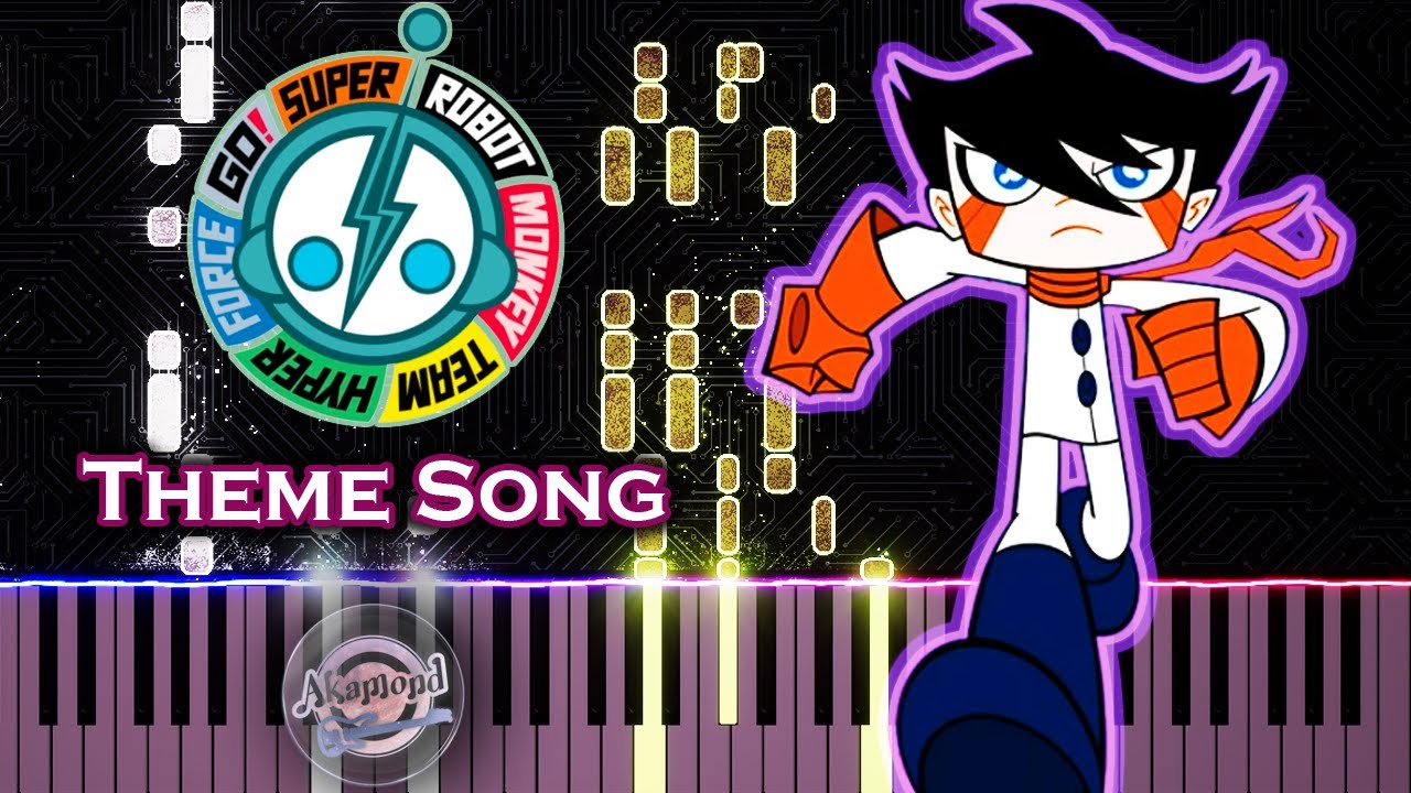 Super Robot Monkey Team Hyperforce Go Theme Song Piano Tutorial And Cover - SRMTHG Theme Song Piano