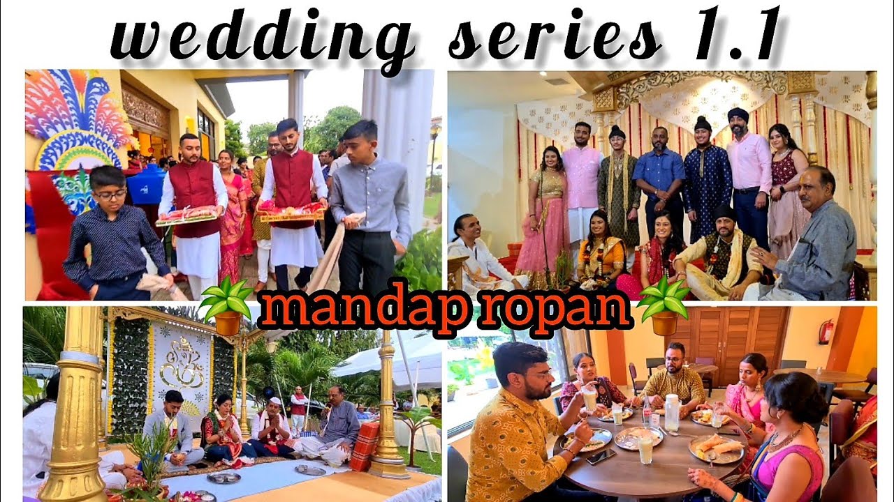 Wedding series 1.1| Harshil & Sonjeeta Mandap Ropan Ceremony  #vlog #youtube #wedding #kenya